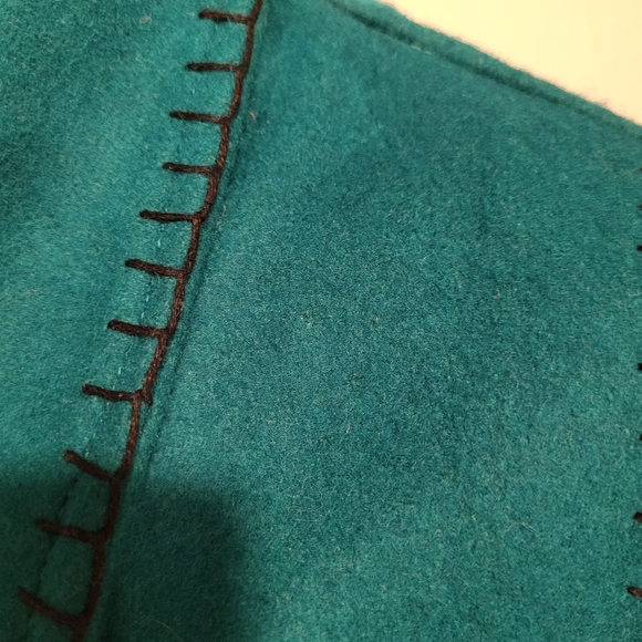 Vintage 80's Side Saddle western cowgirl ranch wool vest SMALL - Picture 4 of 8